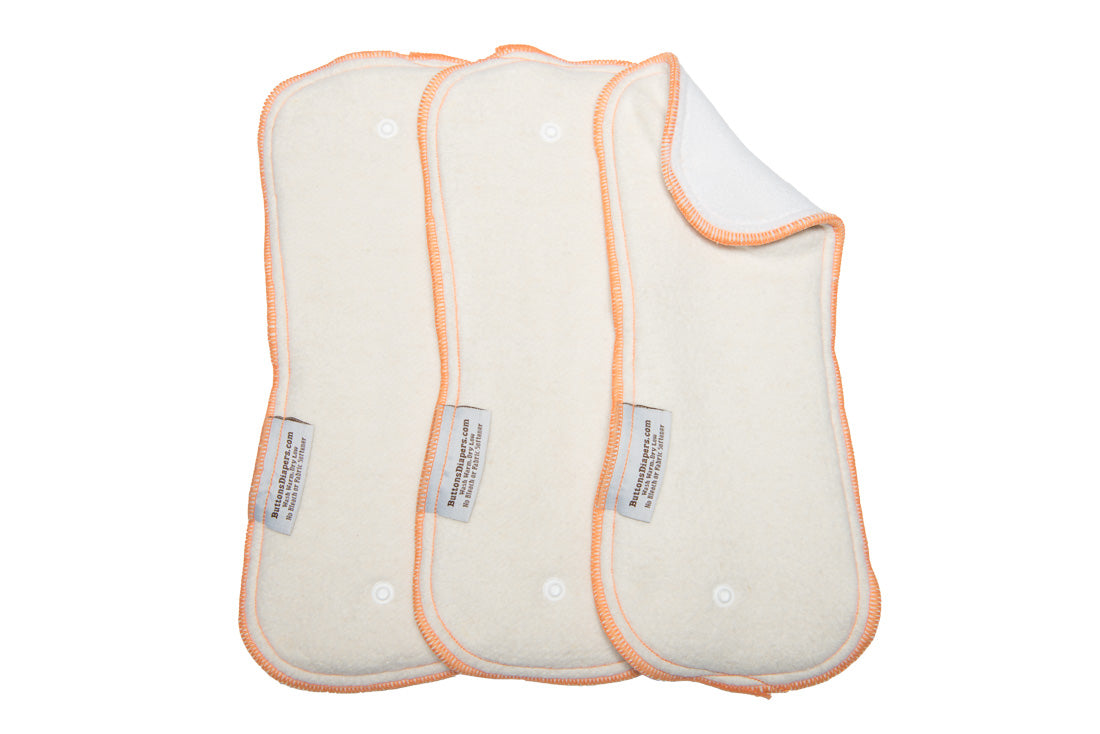 Hemp/Cotton Daytime Inserts - 3 Pack