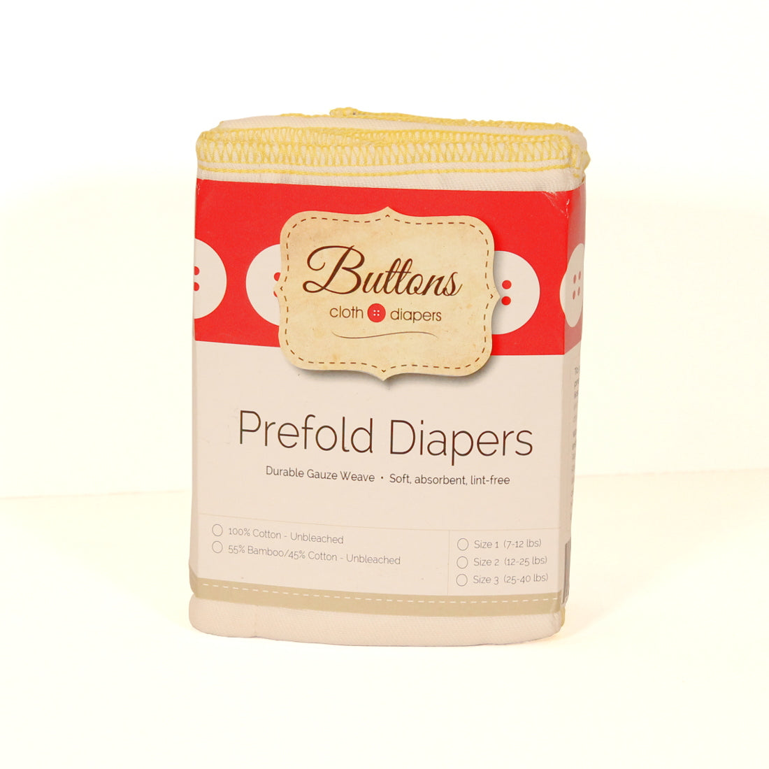 Xkko Prefold Nappies Newborn Kanga Care Reusable Unbleached 70